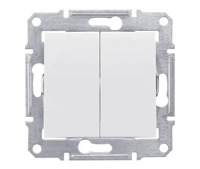 Переключатель двухклавишный Schneider Electric Sedna 10A 250V SDN0600121
