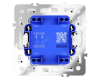 Выключатель двухклавишный Voltum S70 VLS020101 (белый глянцевый)