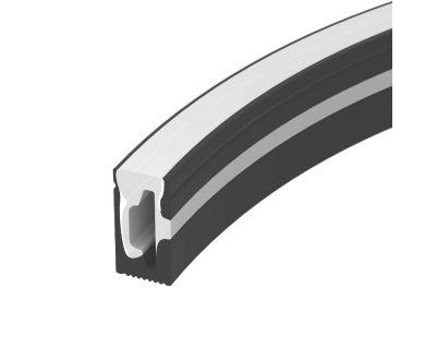 Силиконовый профиль Arlight WPH-FLEX-0612-SIDE-S8-10m BLACK 045785