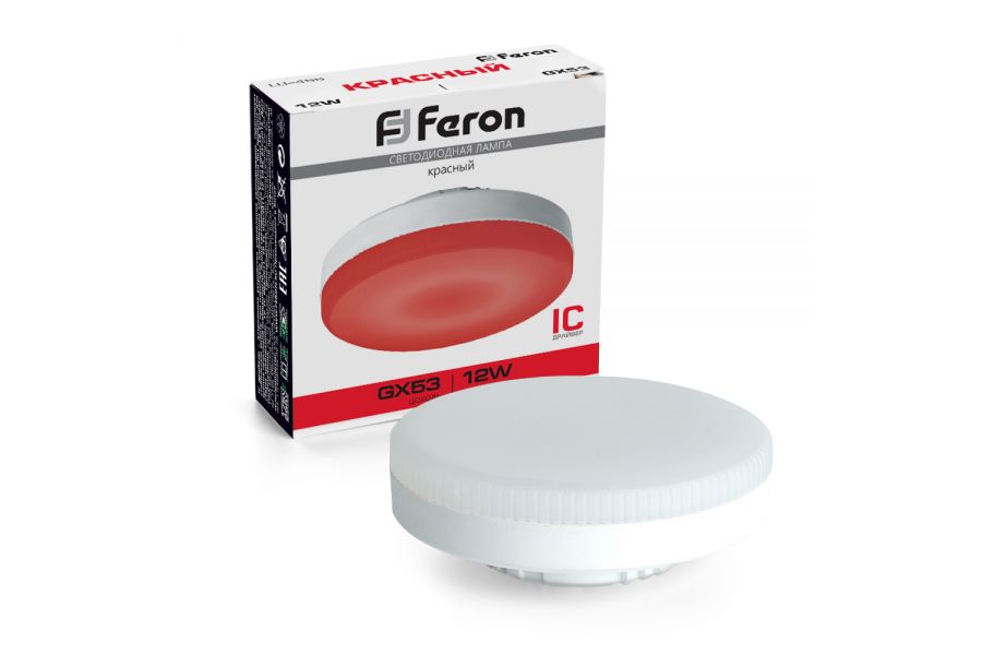 Лампа светодиодная Feron LB-455 GX53 12W красный 51018