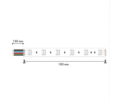 Светодиодная лента Favourite 24В SMD2835RGB 27Вт/м 4000K 5м IP20 2001-82720