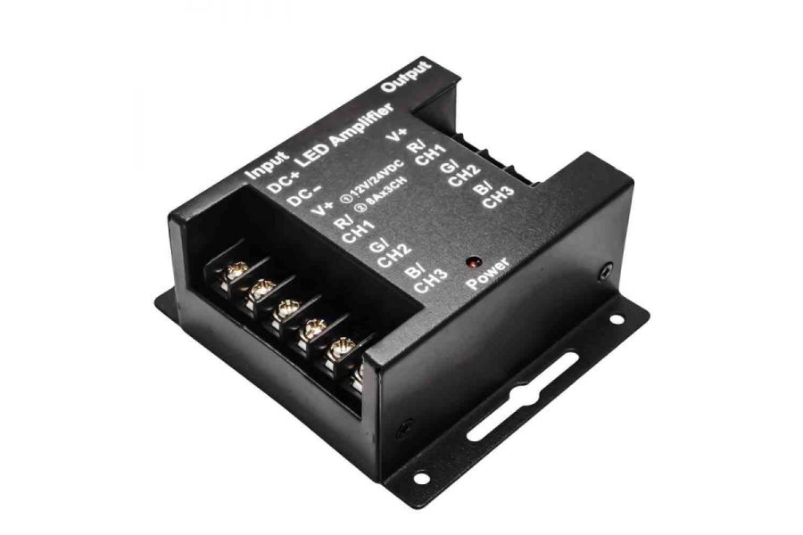 Усилитель RGB Apeyron 12В 288Вт 3 канала*8А 04-04(288)