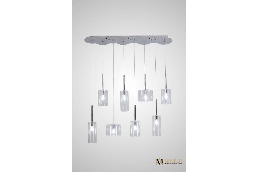 Каскадная люстра AM Group AM355-8CLEAR