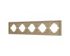 Рамка пластиковая на 5 постов Arlight FRM-TENDO-SFPL-5-GD 054658