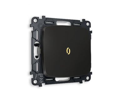 Комплект механизма 1-кл выключателя с подсветкой Ambrella Volt Omega MO802010