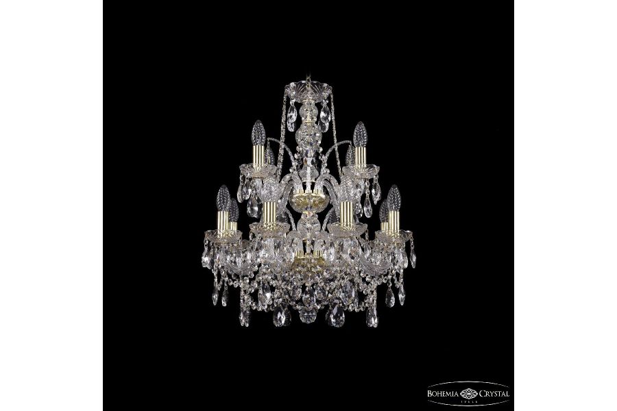 Подвесная люстра Bohemia Ivele Crystal 1411/8+4/160/2d G