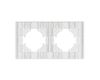 Рамка на 2 поста пластиковая Arlight FRM-PERIO-PL-2-GR 049752