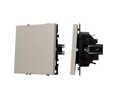 Выключатель проходной 1 кл софт-тач кашемир Arlight SWT-MKP1-SFPL-CA (250V, 10A) 059432(1)