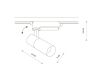 Трековый однофазный светильник Nowodvorski Profile Tinos Led Black 10386