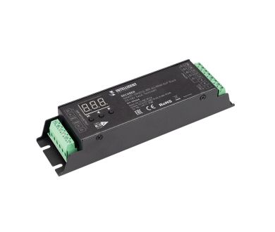Декодер Arlight SMART-DMX512-305-63-RDM-SUF Black (12-48V, 5x4A, Terminal) (IARL, IP20 Металл, 5 лет) 036244