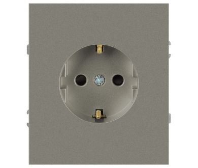 Розетка Эра Arktik 16-2101-07 с заземлением 2P+E Schuko 16А-250В титан Б0070420