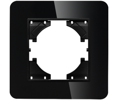 Рамка стеклянная на 1 пост Arlight FRM-OMALI-GS-1-BK 049662