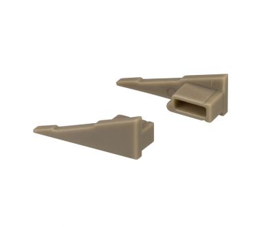 Комплект заглушек Arlight SL-MINI-SHELF-H8 OLIVE GREY 038810