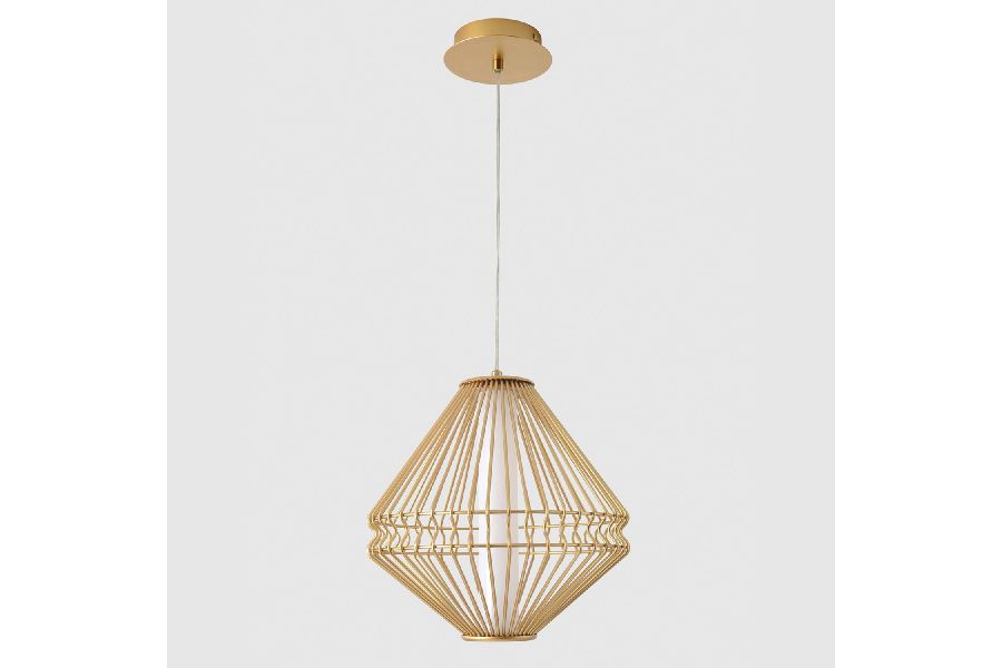 Подвесной светильник Crystal Lux CUADRA SP15W LED GOLD