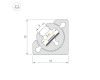 Профиль с экраном Arlight SL-KANT-H10-ROTATE-2000 CHAMPAGNE GOLD (Алюминий+пластик) 055323