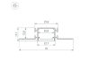 Профиль Arlight FANTOM-BENT-W23-SIDE-2000 ANOD 040331(1)