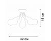 Потолочная люстра Vitaluce V3927-0/6PL