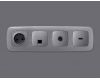Лицевая панель для TV розетки Ambrella Volt Omega OP5130