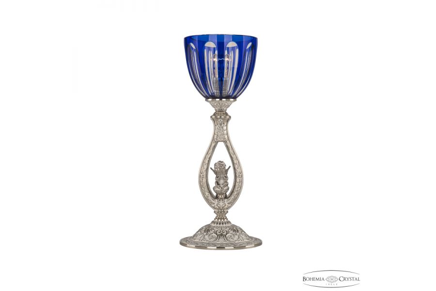 Настольная лампа Bohemia Ivele Crystal Florence 71400L/15 NW P1 Clear-Blue/H-1H FA2S