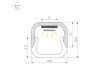 Профиль Arlight LINE-D-1111-2000 SQUARE ANOD (Алюминий) 061084