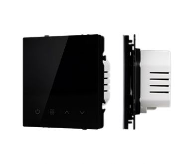 Терморегулятор вод тёплый пол черный оникс Arlight SWT-MTW-SFPL-BK (95-240V, 5A, датч возд) 061868