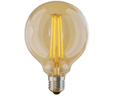 Лампа светодиодная Voltega E27 6W 2800K шар золотой VG10-G95GE27warm6W 7084