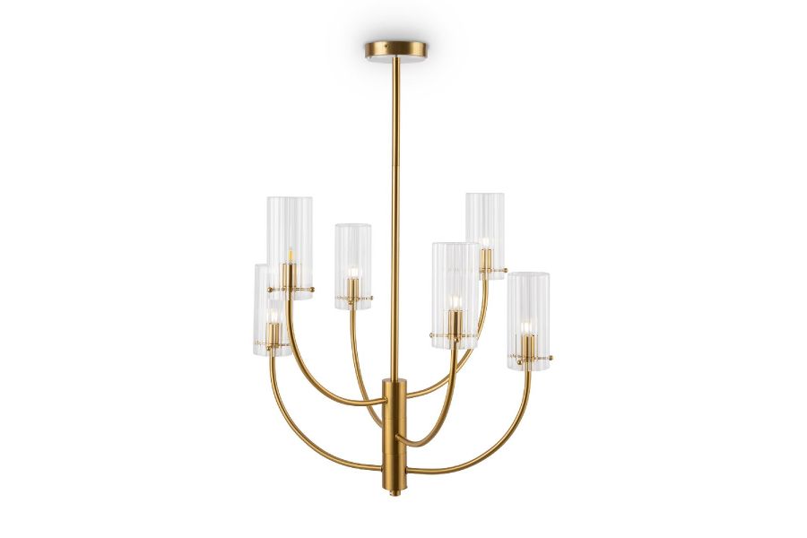 Люстра на штанге Maytoni Arco MOD223PL-06BS