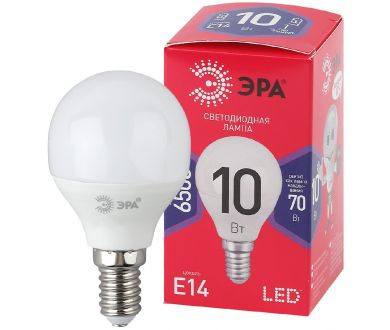 Лампа светодиодная Эра E14 10W 6500K LED P45-10W-865-E14 R Б0045354