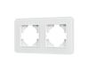 Рамка на 2 поста стеклянная Arlight FRM-OMALI-SFGS-2-WH 049708