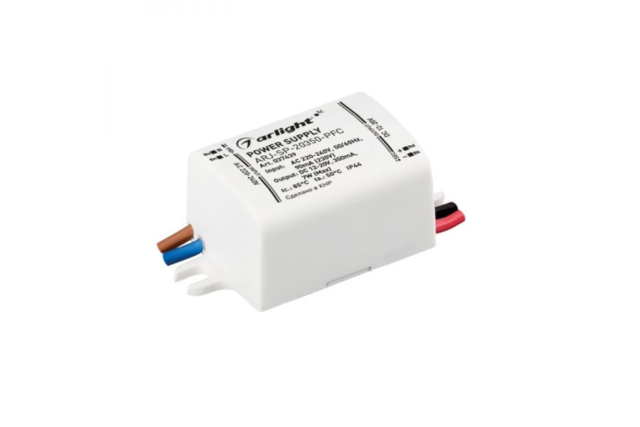 Блок питания Arlight ARJ-SP-20350-PFC (7W, 12-20V, 350mA) 037439