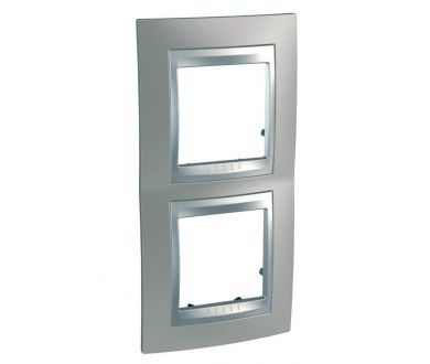 Рамка 2-постовая вертикальная Schneider Electric Unica Top MGU66.004V.039