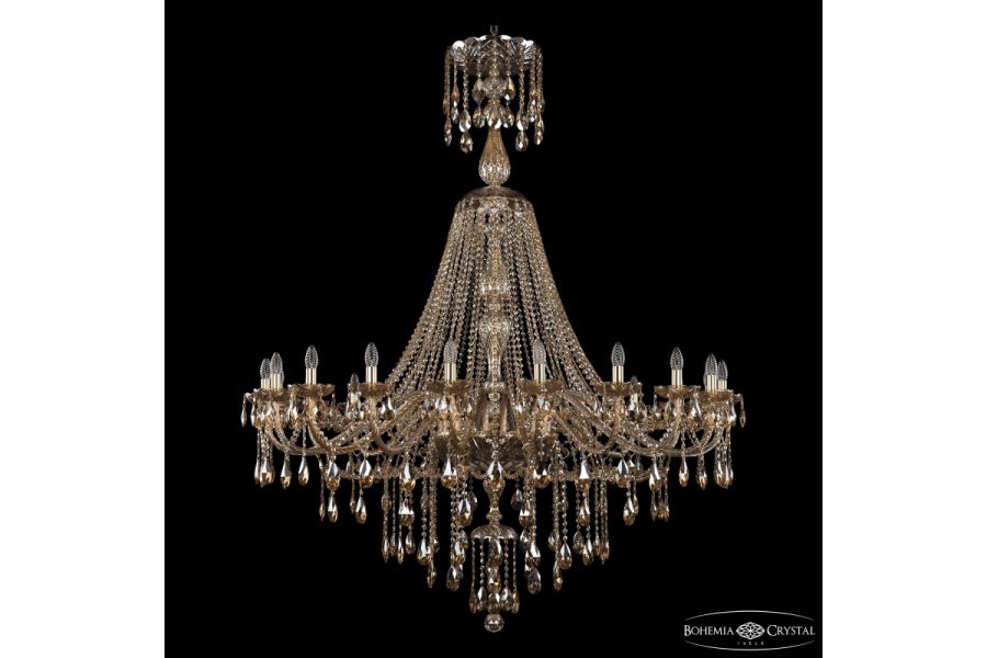 Подвесная люстра Bohemia Ivele Crystal 1415/20/530/XL-180 G M721