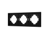 Рамка пластиковая на 3 поста Arlight FRM-TENDO-SFPL-3-BK 054650