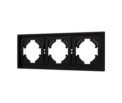 Рамка пластиковая на 3 поста Arlight FRM-TENDO-SFPL-3-BK 054650