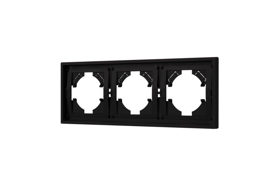 Рамка пластиковая на 3 поста Arlight FRM-TENDO-SFPL-3-BK 054650