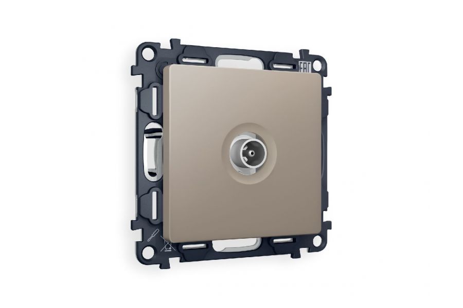 Комплект механизма TV розетки оконечной 50-870 MHz 1dB Ambrella Volt Alfa MA373010