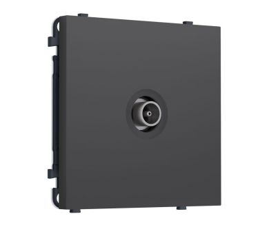 Комплект механизма TV розетки оконечной SIGMA Графит Мягкое касание 50-870 MHz 1dB QUANT PRO Ambrella Volt MS913010 (SP9130, PR202)