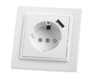 Купить Розетка Feron Stekker Эрна с/з 16A 250V USB белый PST16901101 39051 Розетка Feron Stekker Эрна с/з 16A 250V USB белый PST16901101 39051