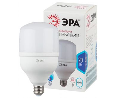 Лампа светодиодная Эра E27 20W 4000K LED POWER T80-20W-4000-E27 Б0027001