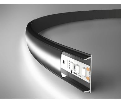 Алюминиевый накладной профиль Ambrella Light Alum Profile GP1600BK/BK
