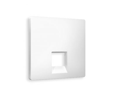 Лицевая панель для компьютерной/телефонной розетки RJ-45/RJ-11 Ambrella Volt Alfa AP1320