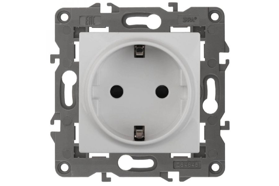 Розетка ЭРА Elegance 2P E Schuko 16A 250V 14-2101-01 Б0034264