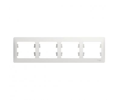Рамка 4-ая Systeme Electric Glossa Белый GSL000104