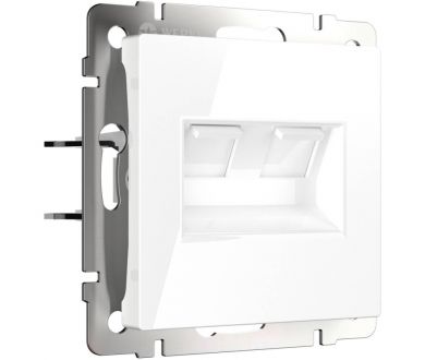 Розетка двойная Ethernet RJ-45 Werkel белый W1181101 4690389155376