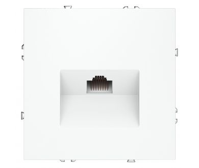 Розетка компьютерная Voltum S70 VLS060102 (белый матовый)