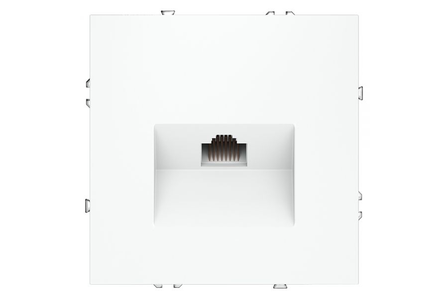 Розетка компьютерная Voltum S70 VLS060102 (белый матовый)