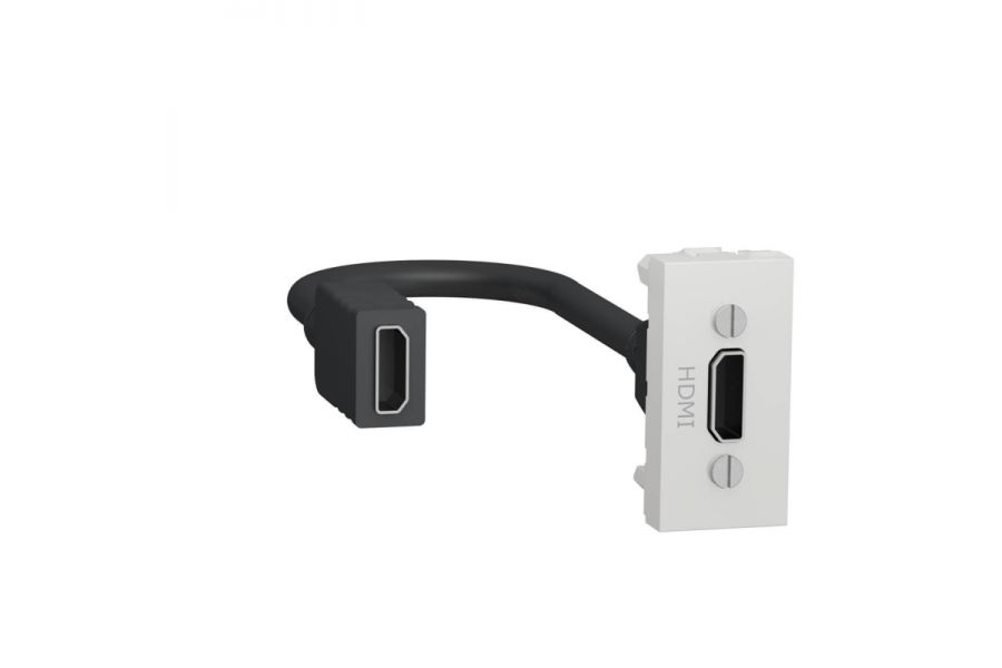 Розетка компьютерная HDMI Schneider Electric Unica New Modular NU343018