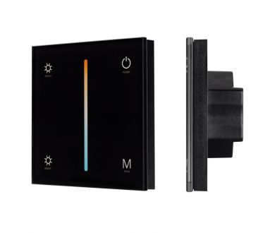 Панель Arlight Smart-P21-Mix-G-IN Black (12-24V, 4x3A, Sens, 2.4G) 033765
