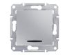 Выключатель кнопочный с синей подсветкой Schneider Electric Sedna 10A 250V SDN1600160
