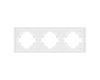 Рамка пластиковая на 3 поста Arlight FRM-TENDO-SFPL-3-WH 054653